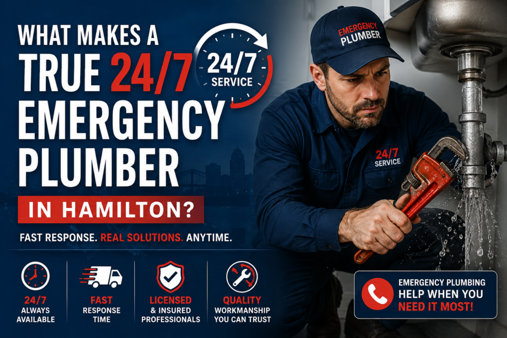 What Makes a True 24 7 Emergency Plumber in Hamilton